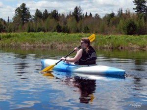 Taylor paddling