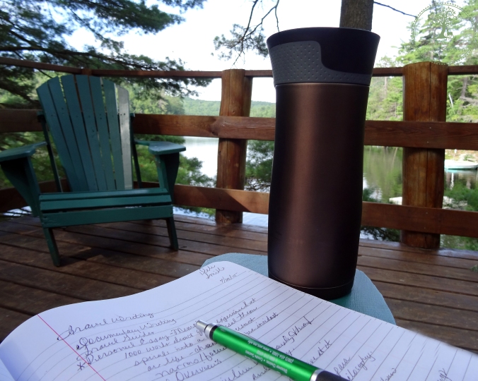One of my favorite writing spots on quiet mornings